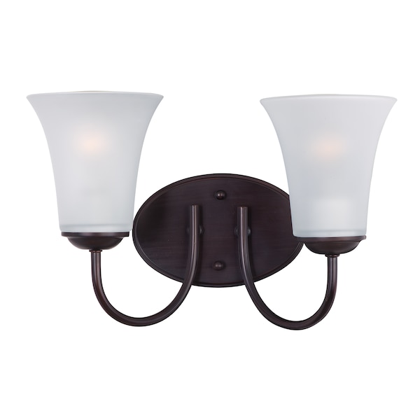 Maxim Lighting Logan 2-Light 14" Wide Oil Rubbed Bronze Vanity Light 10052FTOI - main